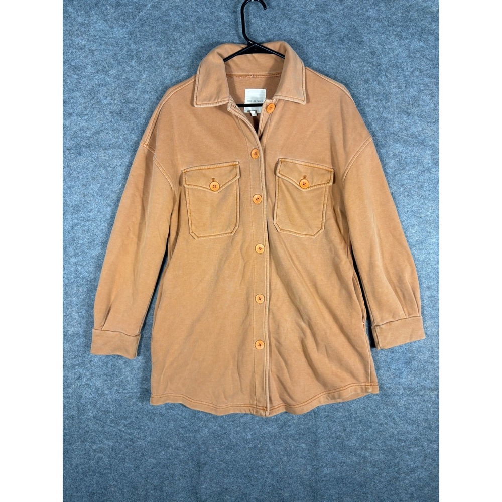 Avec Les Filles Womens Button Down Shirt Jacket Overshirt - Size Small